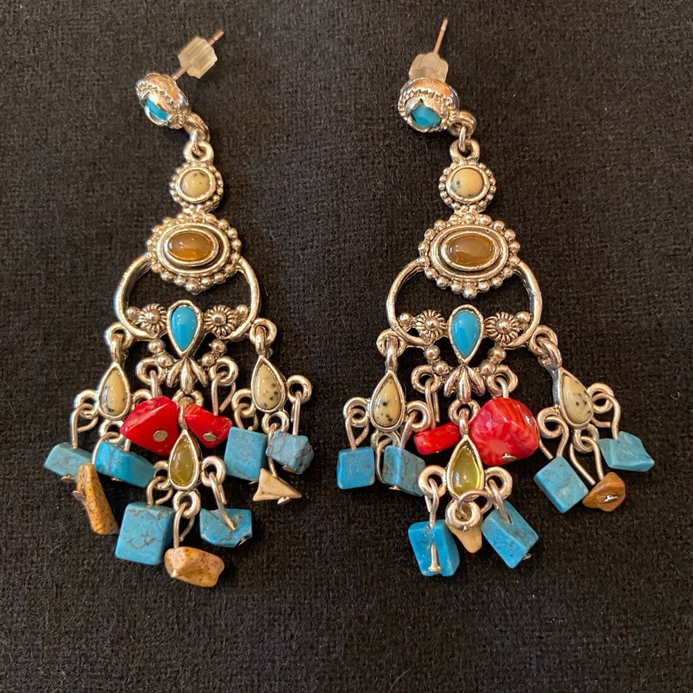 BEADED CHANDELIER EARRINGS